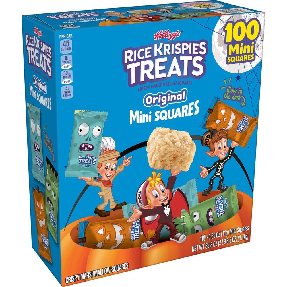Kellogg’s Rice Krispies Treats Halloween Mini Squares (100 ct.) - Limited Time Snacks - ShelHealth