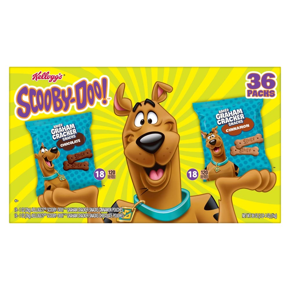 Kellogg’s Scooby-Doo! Chocolate and Cinnamon Graham Cracker Variety Snack Packs 36 pk. - Home/Grocery Household & Pet/Canned & Packaged