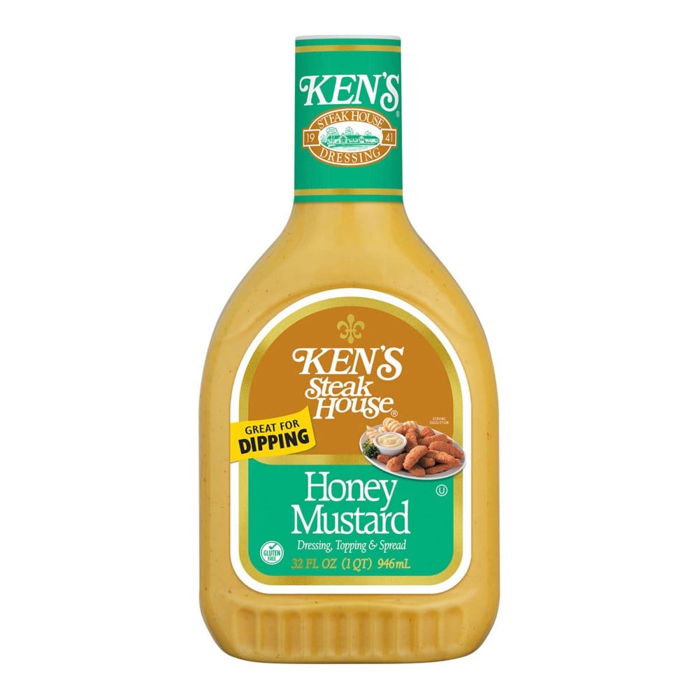 Ken’s Steak House Honey Mustard (32 oz.) (Pack of 2) - Condiments Oils & Sauces - Ken’s