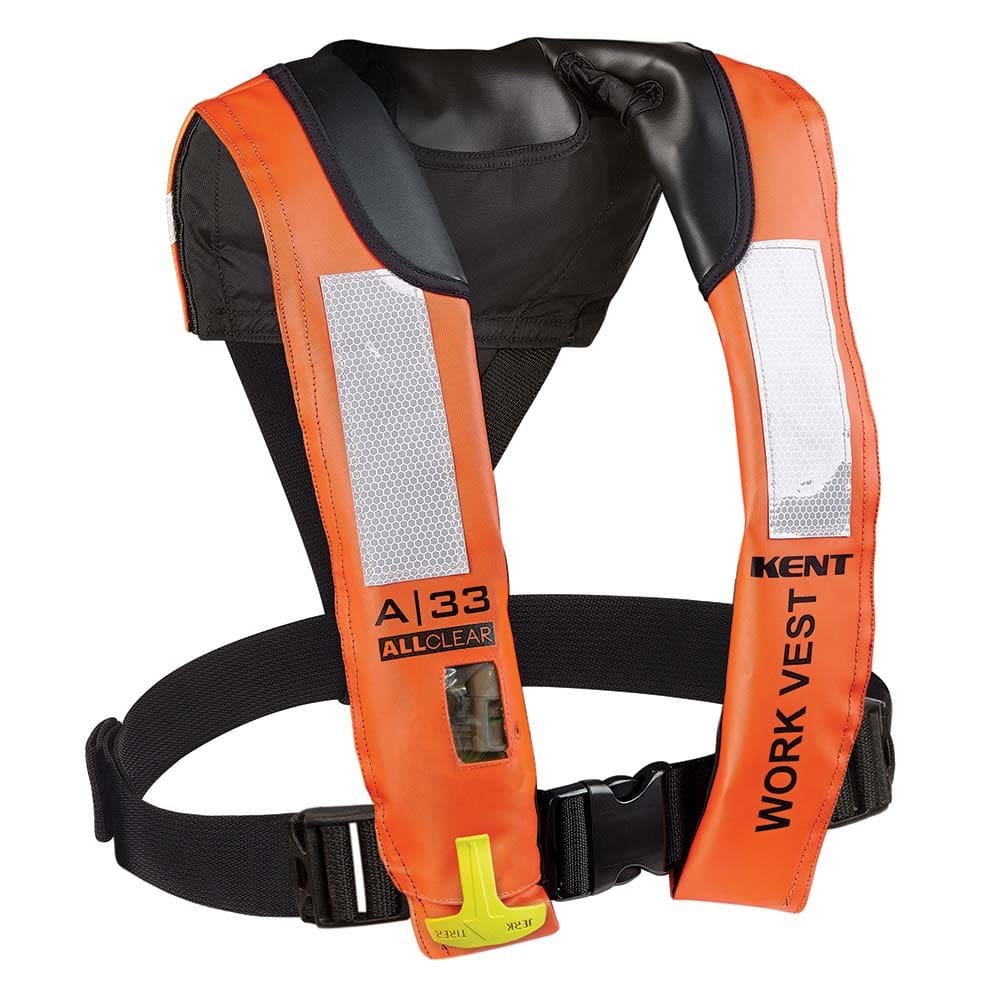 Kent A-33 All Clear Auto Inflatable Work Vest - Marine Safety | Personal Flotation Devices - Kent Sporting Goods