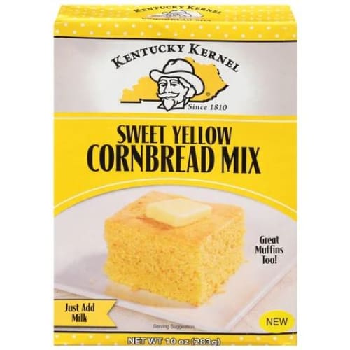 KENTUCKY KERNEL: Sweet Yellow Cornbread Mix 10 oz (Pack of 5) - KENTUCKY KERNEL