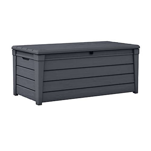 Keter Brightwood 120-Gal. Deck Box - Anthracite - Home/Lawn & Garden/Deck & Outdoor Storage/ - Keter
