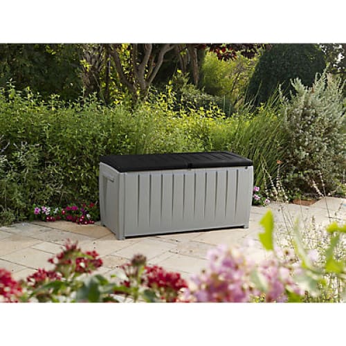 Keter Novel 90-Gal. Deck Box - Gray - Home/Lawn & Garden/Deck & Outdoor Storage/ - Keter