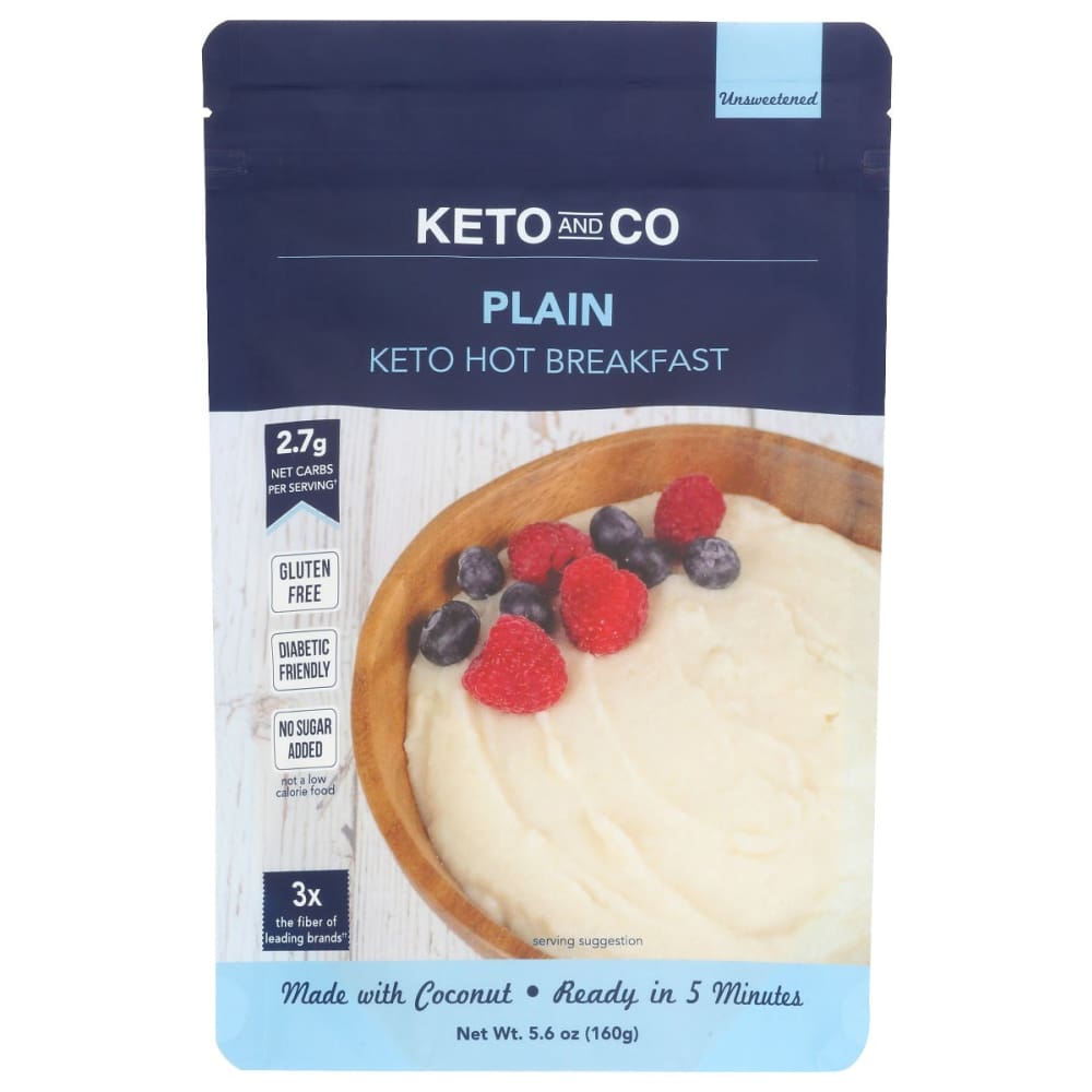 KETO & CO: Breakfast Plain Hot 5.6 oz - Grocery > Breakfast > Breakfast Foods - KETO &