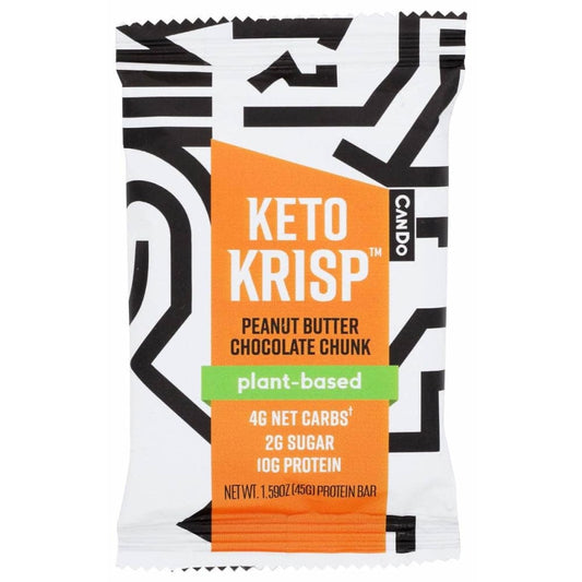 KETO KRISP Vitamins & Supplements > Protein Supplements & Meal Replacements KETO KRISP: Bar Pnt Bttr Choc Chnk, 1.59 oz