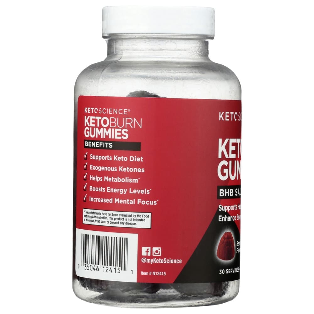 KETO SCIENCE: Keto Burn Bhb Gummies 60 ea - Vitamins & Supplements > Digestive Supplements - KETO SCIENCE