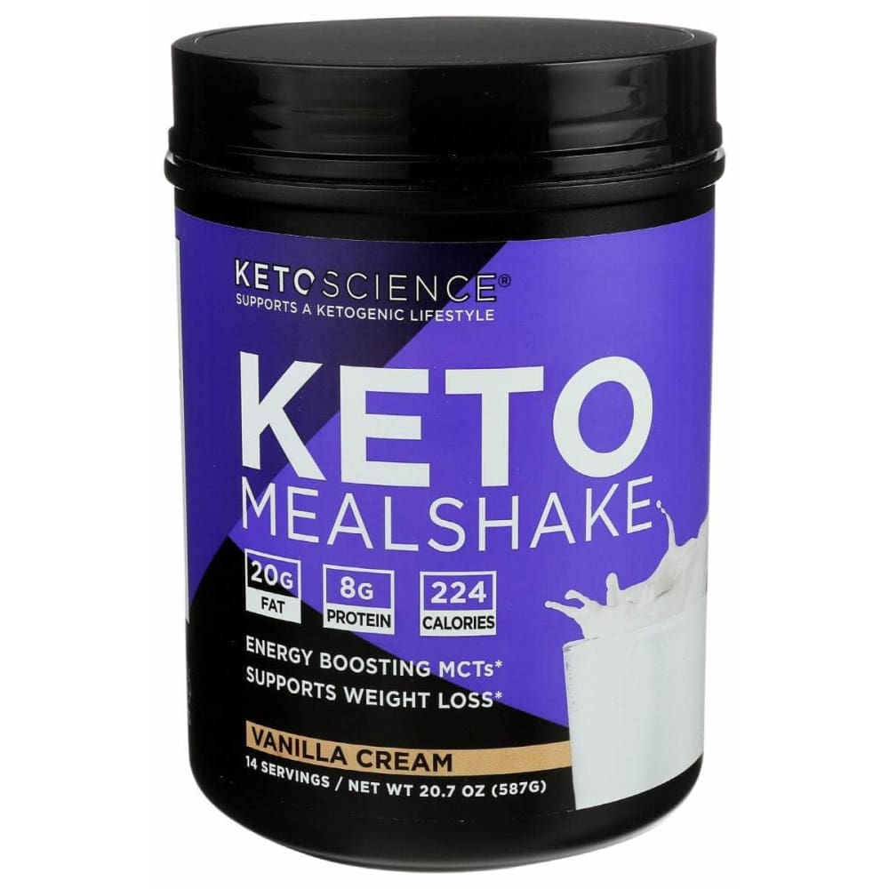 KETO SCIENCE Vitamins & Supplements > Protein Supplements & Meal Replacements KETO SCIENCE: Vanilla Cream Mealshake, 20.7 oz