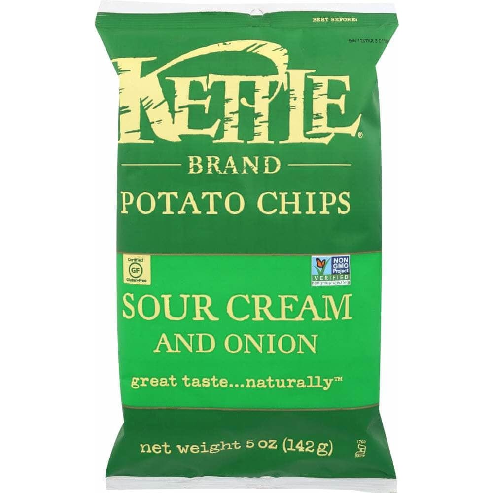 Kettle Brand Kettle Brand Potato Chips Sour Cream and Onion, 5 oz