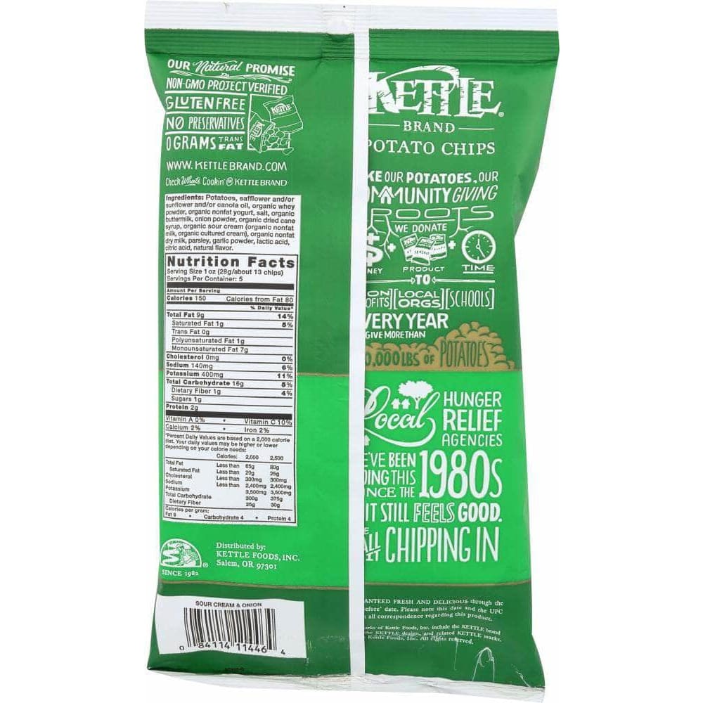 Kettle Brand Kettle Brand Potato Chips Sour Cream and Onion, 5 oz