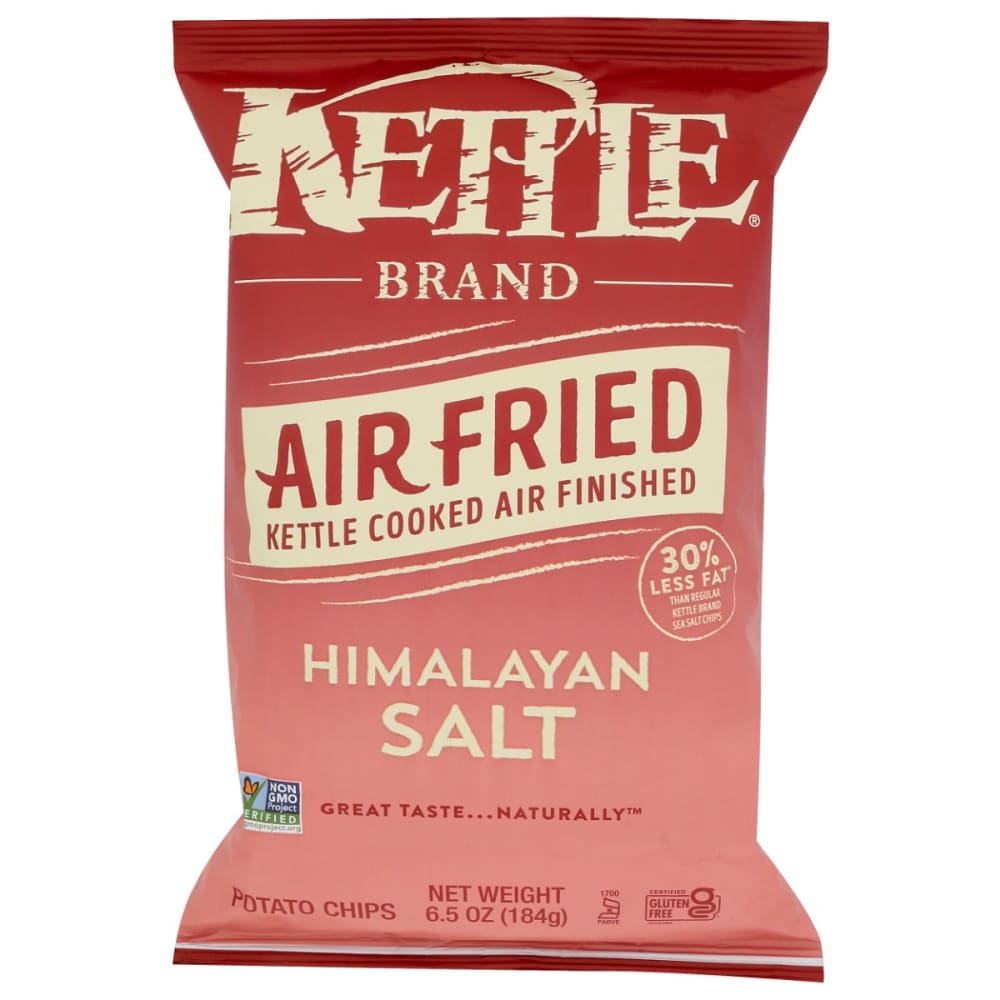 KETTLE FOODS: Air Fried Himalayan Salt Potato Chips 6.5 oz (Pack of 5) - KETTLE FOODS