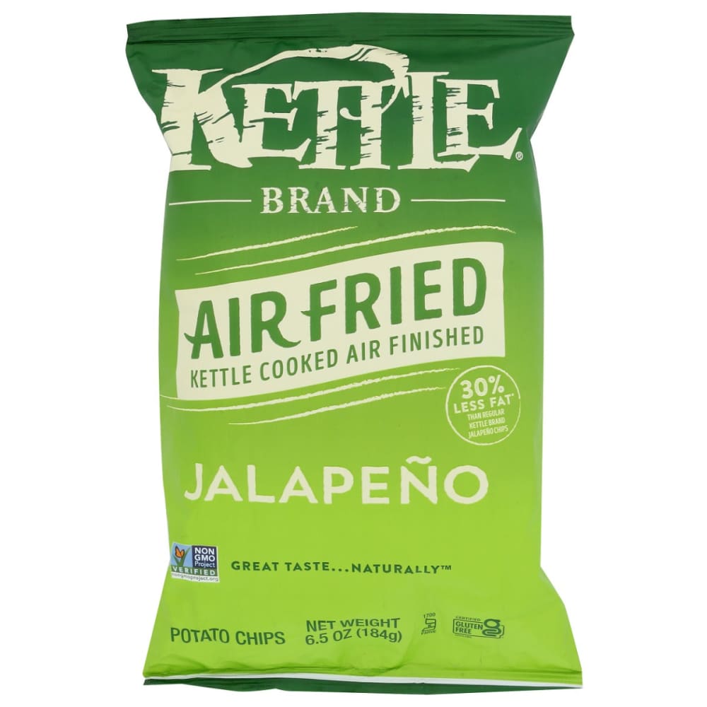 KETTLE FOODS: Air Fried Jalapeno Kettle Chips 6.5 oz (Pack of 5) - KETTLE FOODS
