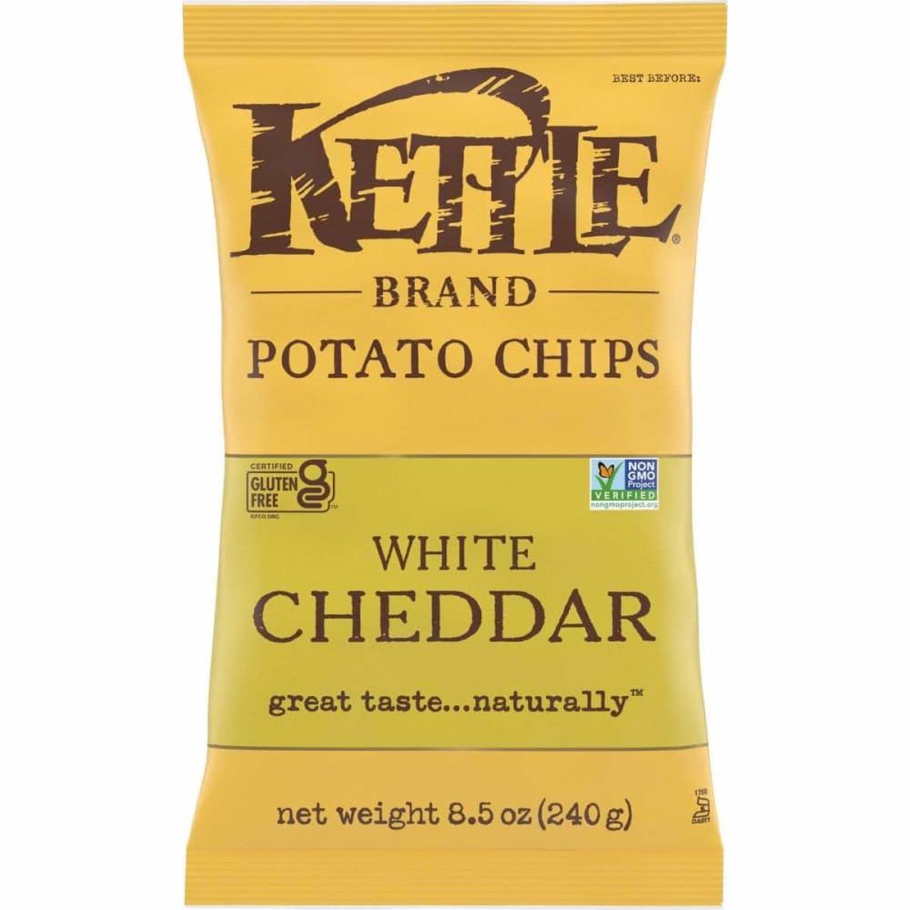 KETTLE FOODS Kettle Foods Chip Pto White Cheddar, 8.5 Oz