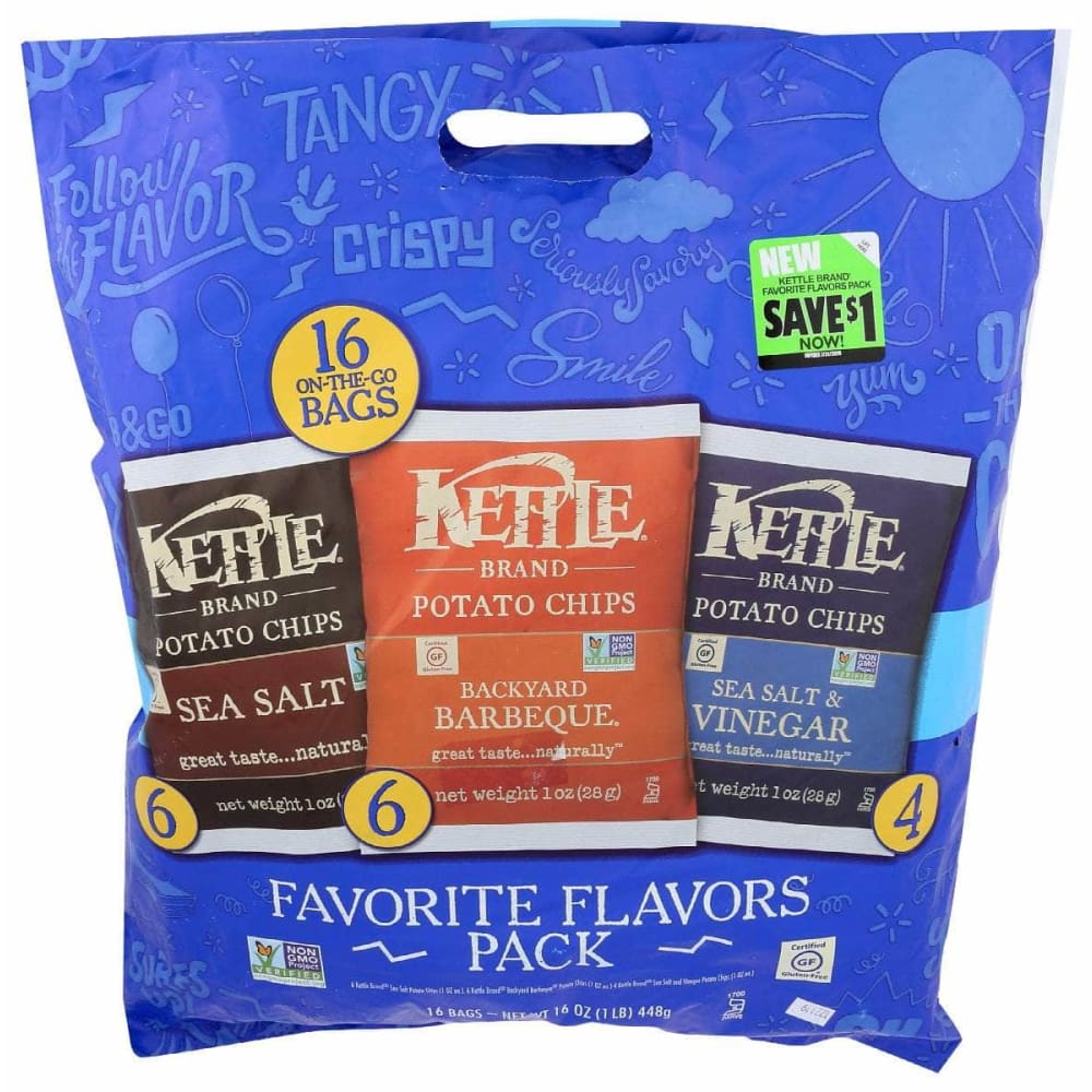 KETTLE FOODS Kettle Foods Favorite Flavors Pack, 16 Oz