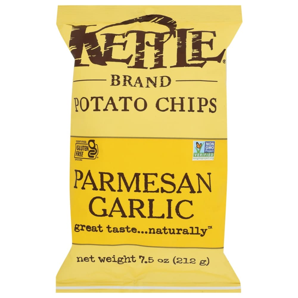 KETTLE FOODS: Parmesan Garlic Potato Chips 7.5 oz (Pack of 5) - KETTLE FOODS