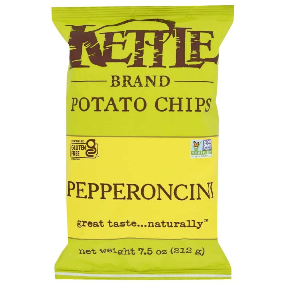 KETTLE FOODS: Pepperoncini Potato Chips 7.5 oz (Pack of 5) - KETTLE FOODS