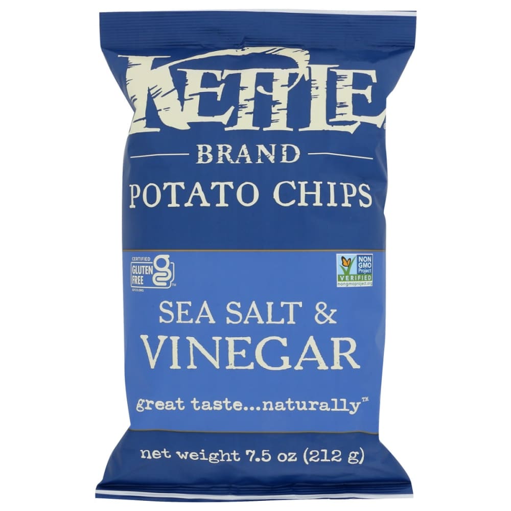 KETTLE FOODS: Sea Salt Vinegar Potato Chips 7.5 oz (Pack of 5) - KETTLE FOODS