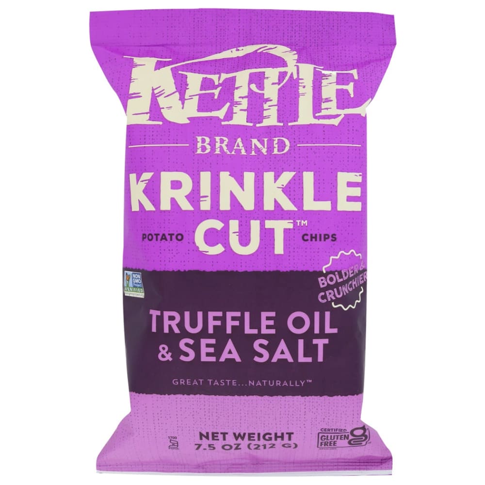 KETTLE FOODS: Truffle Sea Salt Potato Chips 7.5 oz (Pack of 5) - KETTLE FOODS