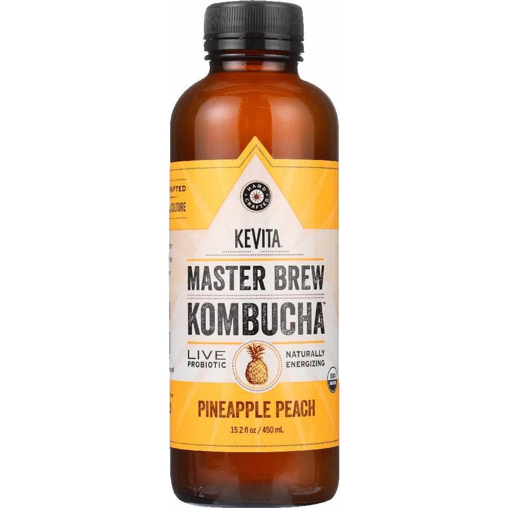 Kevita Kevita Organic Master Brew Pineapple Peach Kombucha, 15.2 oz