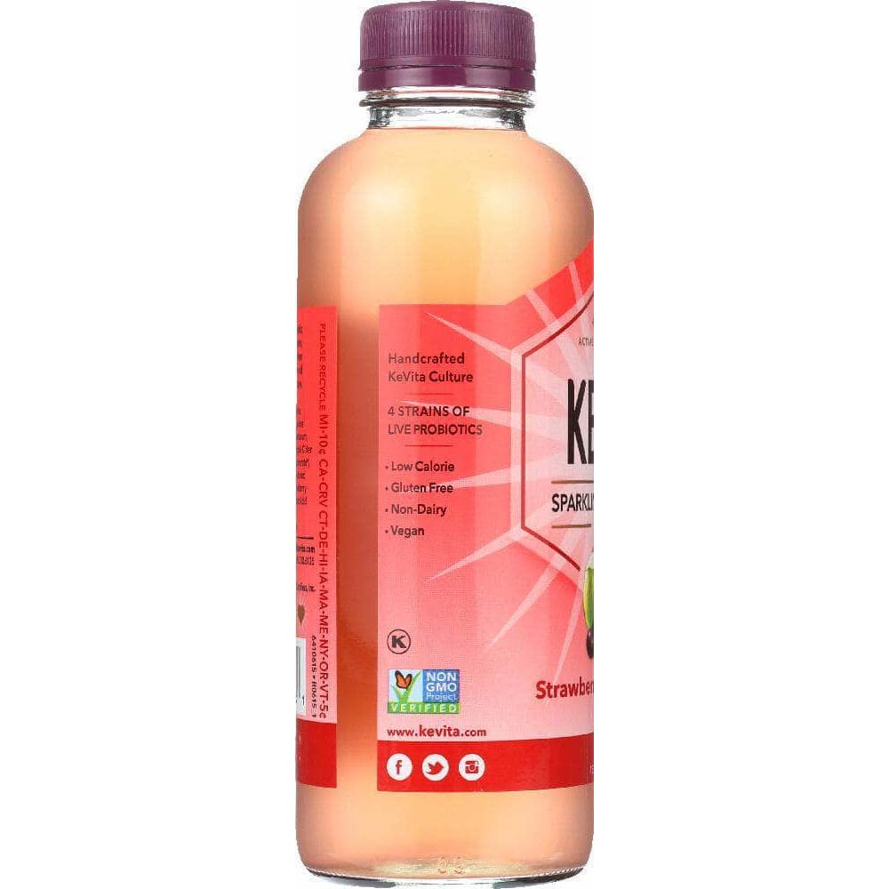 Kevita Kevita Sparkling Probiotic Drink Strawberry Acai Coconut, 15.2 oz