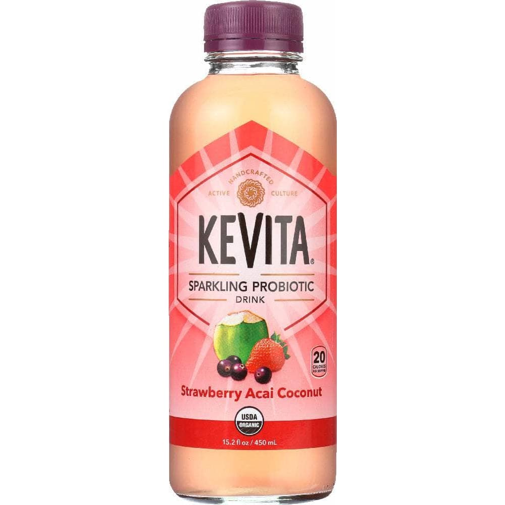 Kevita Kevita Sparkling Probiotic Drink Strawberry Acai Coconut, 15.2 oz