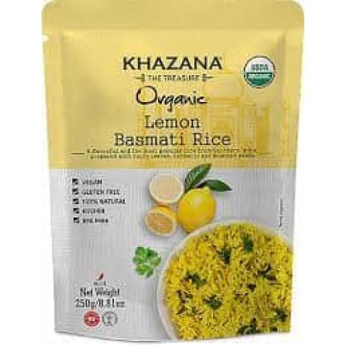 KHAZANA Grocery > Pantry > Rice KHAZANA: Rice Basmati Lemon Rte, 8.81 oz