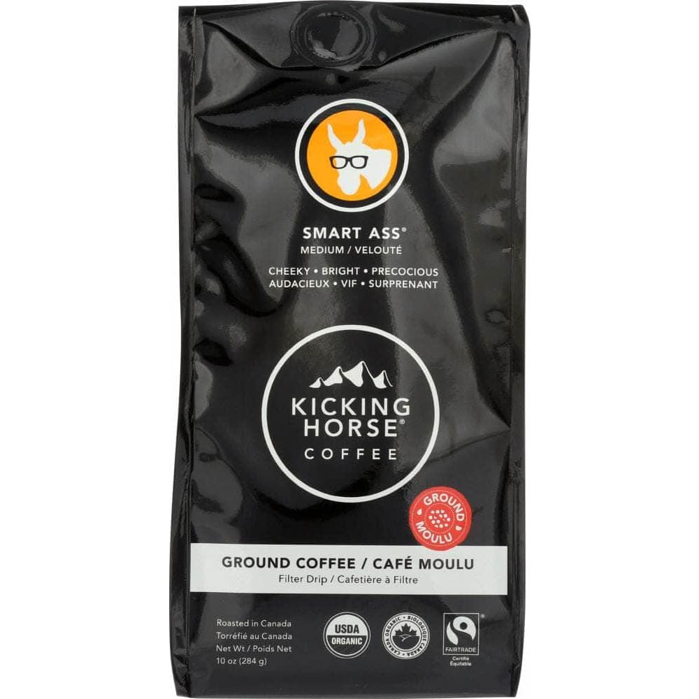 Kicking Horse Coffee Kicking Horse Smart Ass Medium Roast Ground Coffee, 10 oz