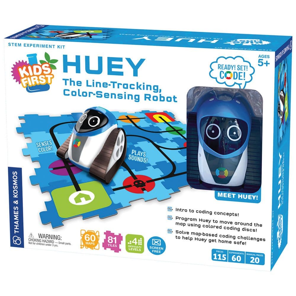 Kids First: Huey: The Line-Tracking Color-Sensing Robot - Learning & Educational Toys - ShelHealth