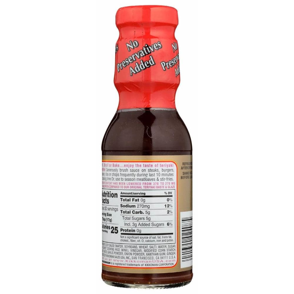 KIKKOMAN Kikkoman Baste Teriyaki Glaze, 11.8 Fo