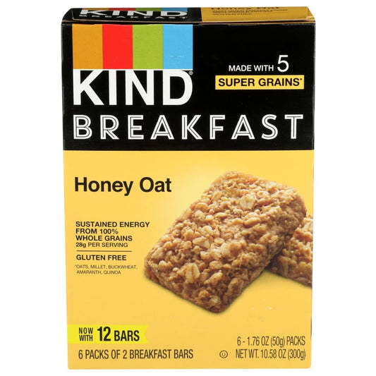 KIND: Bar Honey Oat Breakfast 10.58 OZ (Pack of 3) - Grocery > Breakfast > Breakfast Foods - KIND