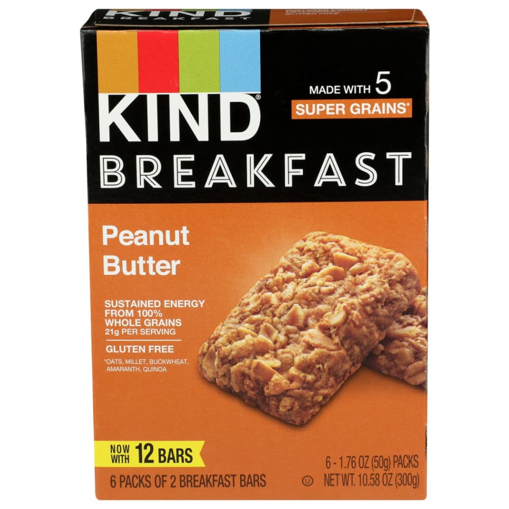KIND: Bar Peanut Butter Brkfst 10.58 OZ (Pack of 3) - Grocery > Breakfast > Breakfast Foods - KIND