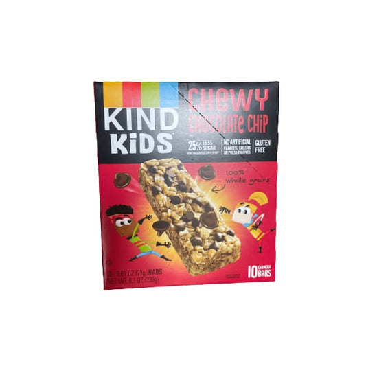 KIND KIND Bars, Chewy Chocolate Chip Kids Bars, Gluten free, .81 oz, 10 Snack Bars