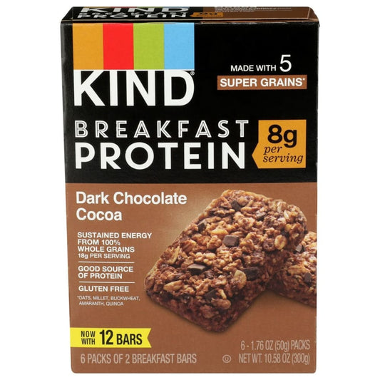 KIND Breakfast Protein Bar Dark Chocolate Cocoa 10.58 OZ (Pack of 3) - Grocery > Breakfast > Breakfast Foods - KIND