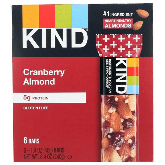 KIND KIND Cranberry Almond 6 Count Bars, 8.4 oz