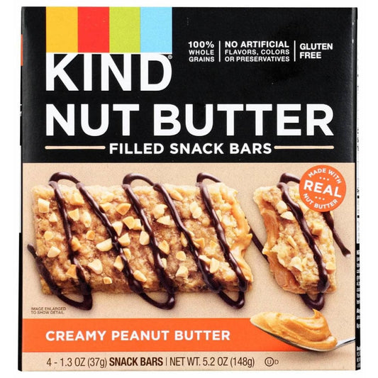 KIND KIND Creamy Peanut Butter Filled Snack Bars, 5.2 oz