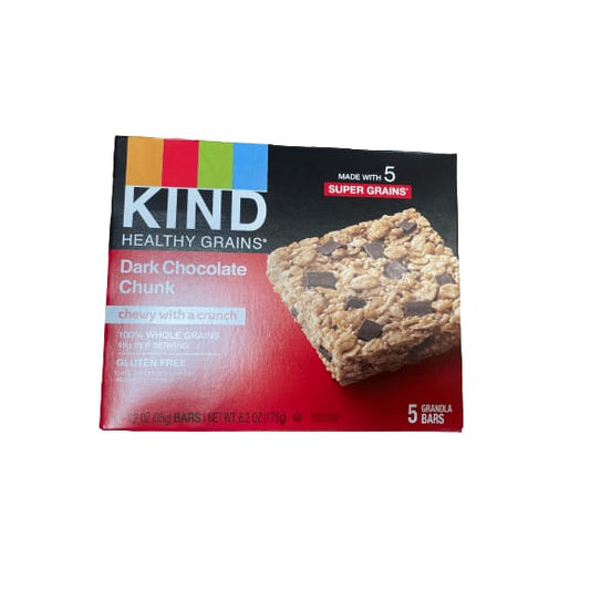 KIND KIND Healthy Grain Bars, Dark Chocolate Chunk, 1.2 oz, 5 Count