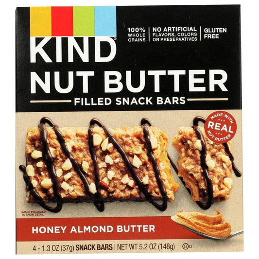 KIND KIND Honey Almond Butter 4 Count Bars, 5.2 oz