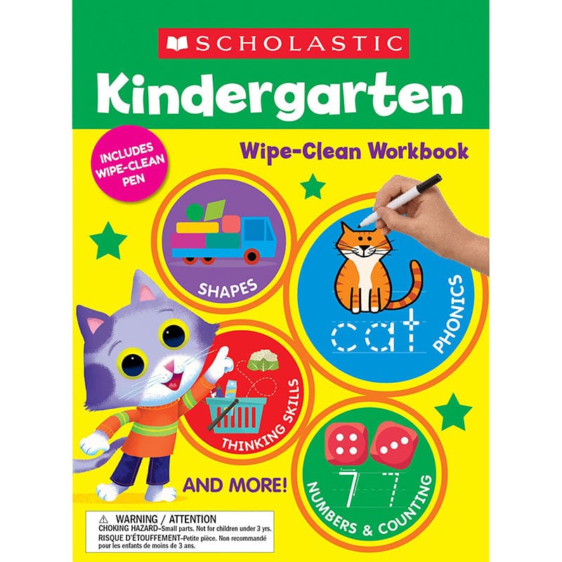 Kindergarten Wipe-Clean Workbook (Pack of 6) - Cross-Curriculum Resources - Scholastic Teaching Resources