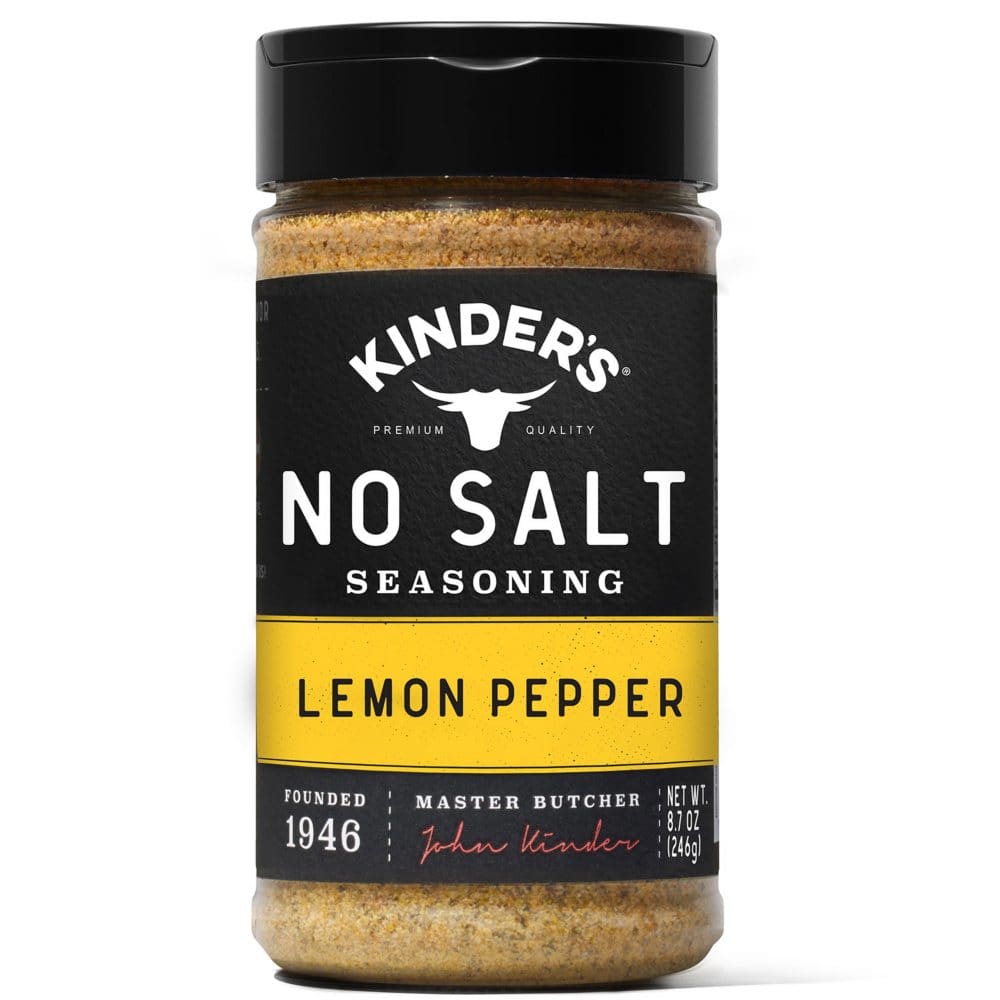 Kinder’s No Salt Lemon Pepper (8.7oz.) (Pack of 2) - Baking - Kinder’s