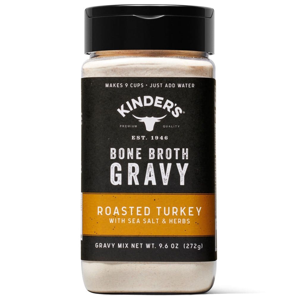 Kinder’s Roasted Turkey Bone Broth Gravy (9.6 oz.) (Pack of []) - NYE Entertaining - Kinder’s