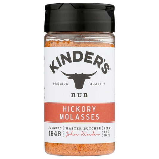 KINDERS: Rub Hickory Molasses 5 OZ (Pack of 4) - Grocery > Cooking & Baking > Seasonings - KINDERS