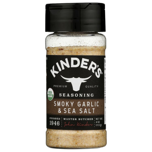 KINDERS: Rub Rstd Grlc Salt Org 4 oz (Pack of 5) - MONTHLY SPECIALS - Kinders