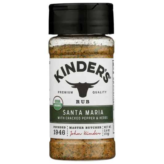 KINDERS: Rub Santa Maria Org 2.6 OZ (Pack of 5) - Grocery > Cooking & Baking > Extracts Herbs & Spices - KINDERS