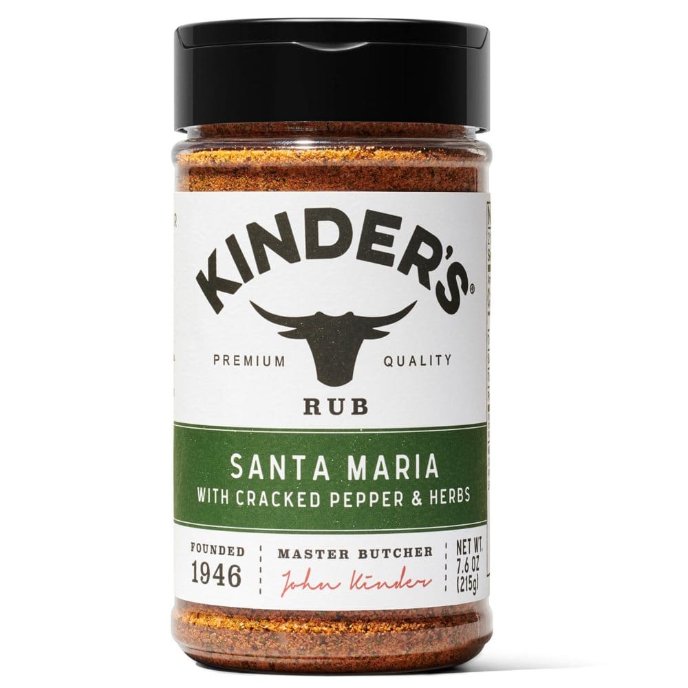 Kinder’s Santa Maria with Cracked Pepper and Herbs Rub (7.6 oz.) (Pack of 2) - Baking - Kinder’s