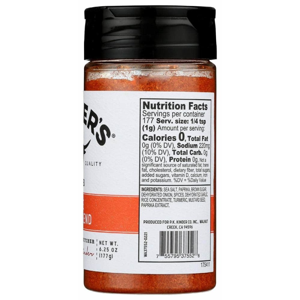 KINDERS Grocery > Cooking & Baking > Seasonings KINDERS: Seasoning Bbq Blend, 6.25 oz