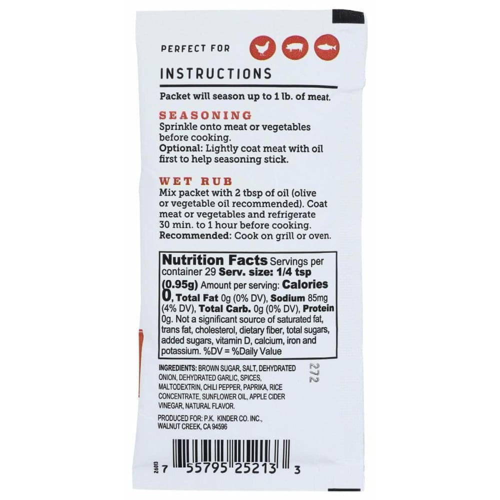 KINDERS Grocery > Cooking & Baking > Seasonings KINDERS: Seasoning Brwn Sgr Wd Grl, 1 oz