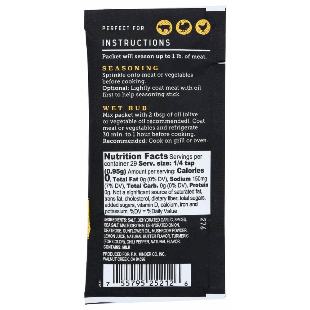 KINDERS Grocery > Cooking & Baking > Seasonings KINDERS: Seasoning Burger Btry Bld, 1 oz