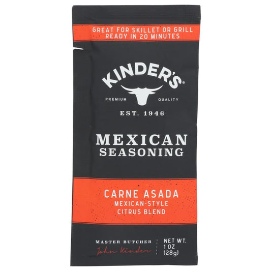 KINDERS: Seasoning Carne Asada 1 OZ (Pack of 6) - Grocery > Cooking & Baking > Extracts Herbs & Spices - KINDERS