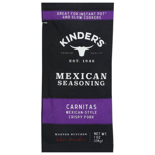 KINDERS: Seasoning Carnitas 1 OZ (Pack of 6) - Grocery > Cooking & Baking > Extracts Herbs & Spices - KINDERS