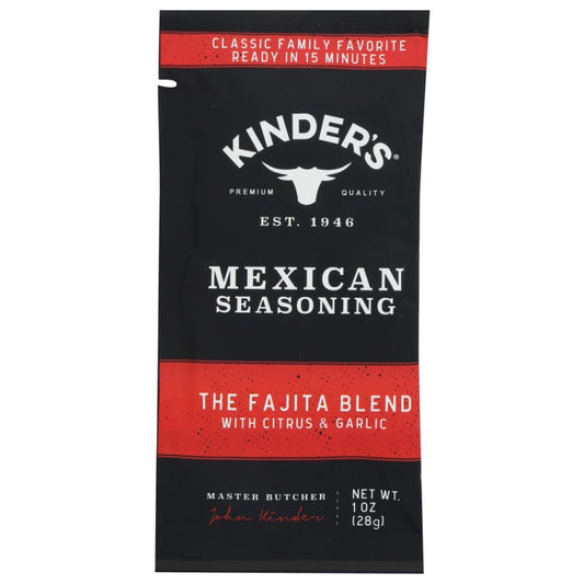 KINDERS: Seasoning Fajita Blend 1 OZ (Pack of 6) - Grocery > Cooking & Baking > Extracts Herbs & Spices - KINDERS