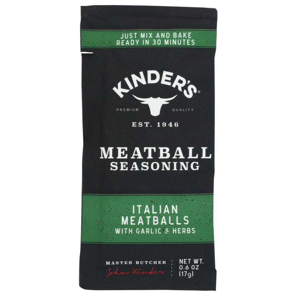 KINDERS: Seasoning Italian Mtballs 0.6 OZ (Pack of 6) - Grocery > Cooking & Baking > Extracts Herbs & Spices - KINDERS